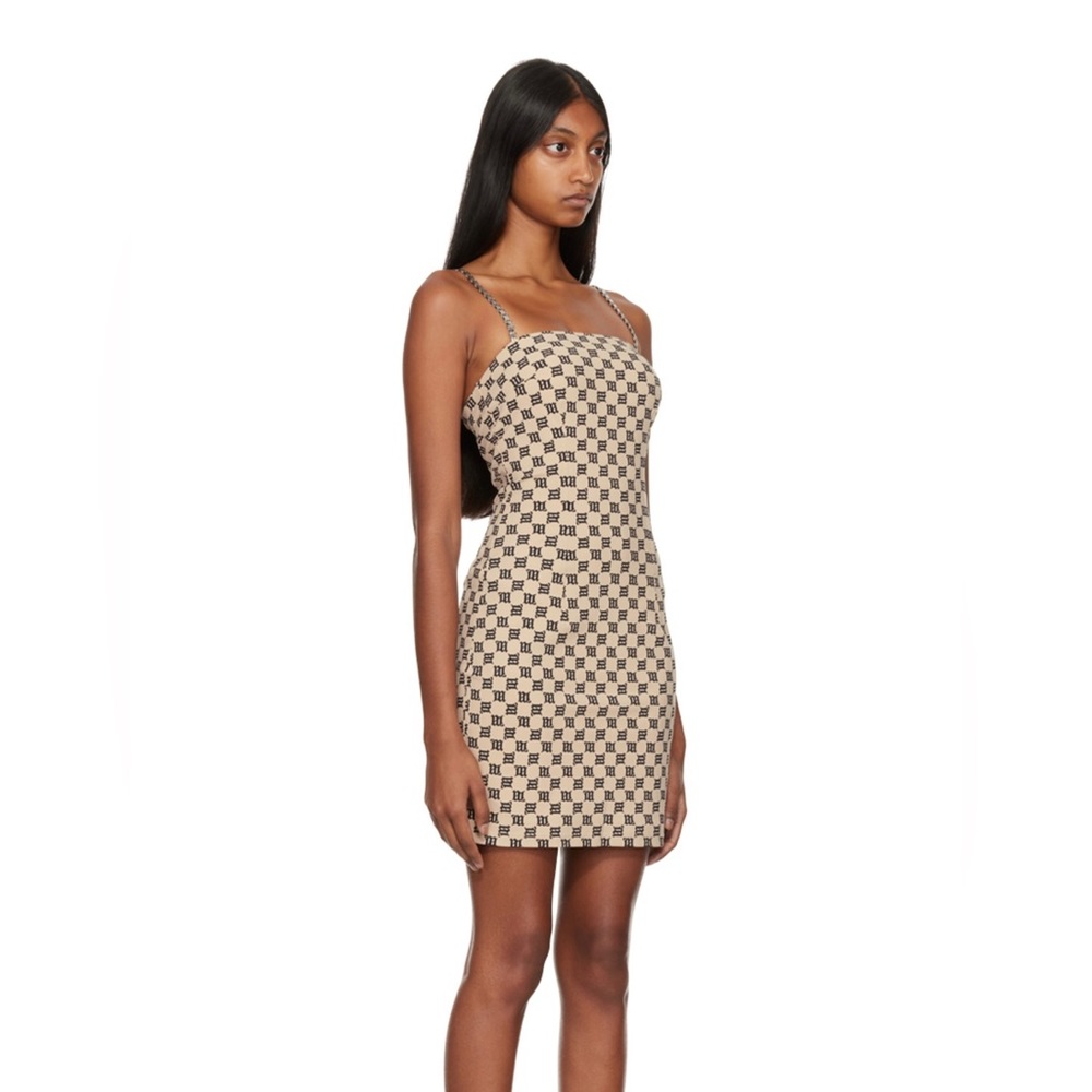 MISBHV Beige Printed Minidress